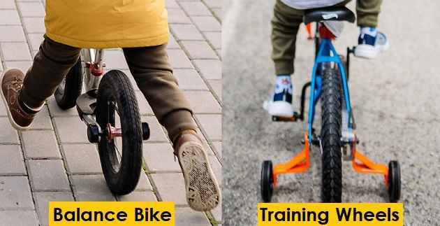 Balance bike vs training wheels for 3-4 year old kids
