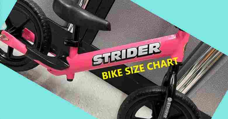 Strider Bike Age & Sizing Chart