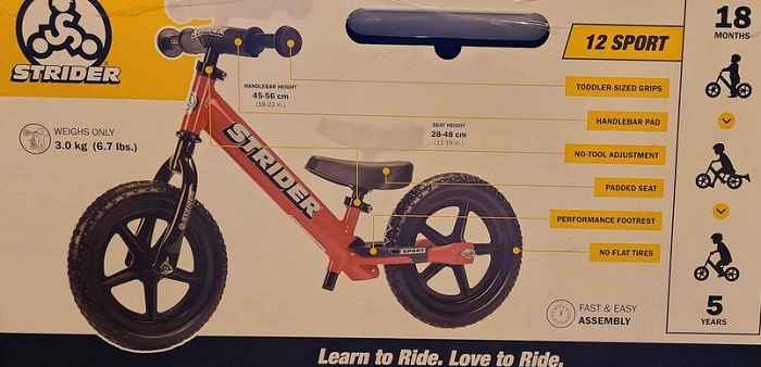 Strider balance bike