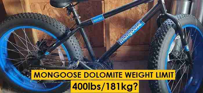 Mongoose Dolomite Weight Limit