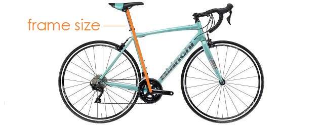 Bianchi seat tube length and frame sizing