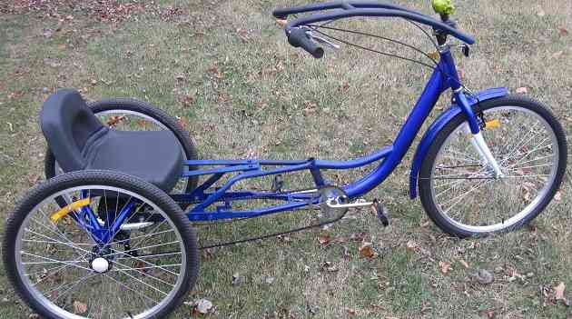 Recumbent adult tricycle